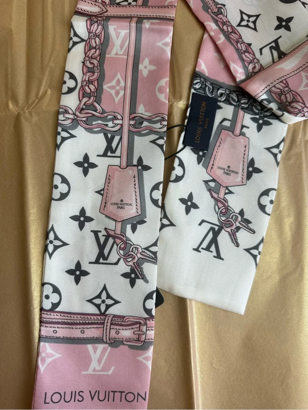 Louis Vuitton Flower and Straps BB Bandeau Scarf Ultimate Monogram NWT No Box